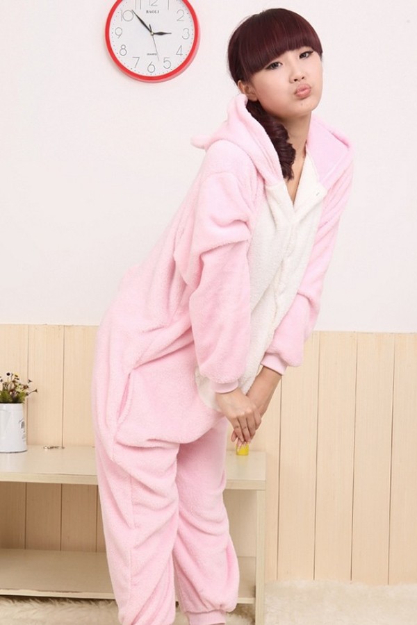 Mascot Costumes Kigurumi Pink Kitty Cat Costume - Click Image to Close